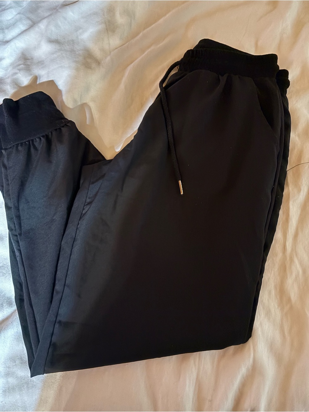 H&M Black Women's Drawstring Jogger Pants